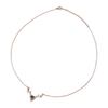 Titanium Steel Necklace Colorfast Exquisite Cutting Bright Gold Pendant Chain Necklace for Women Daughter Lover