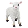 Schafstatue Handgefertigt Lebensechte Lammform Figur Harz Gartenskulptur für Innen- und Außendekoration