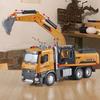 1/50 Crane Toy Metal DieCast Crane Model,Construction Truck Toys with Simulated Sounds and Lights,Suitable for Ages 3 and Up Toy Crane for Boys