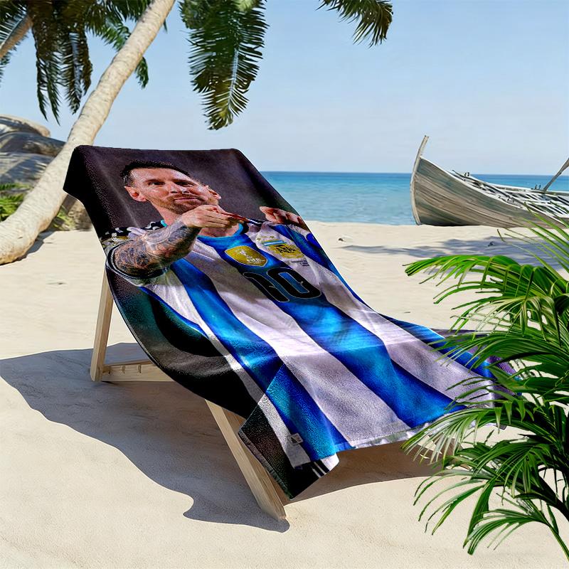 Asciugamano da Spiaggia con Stampa di Messi, Asciugamano Grande Morbido ad Asciugatura Rapida per Spiaggia Campeggio Nuoto