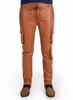 Stylish Trouser Biker Casual Men Pant New Brown Handmade Genuine Leather Lambskin