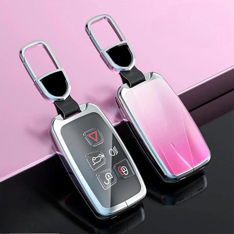 Zinc Alloy Car Key Case Cover Shell Fob for Land Rover Discovery Sport/Range Rover Evoque/Velar/Defender/Freelander 2
