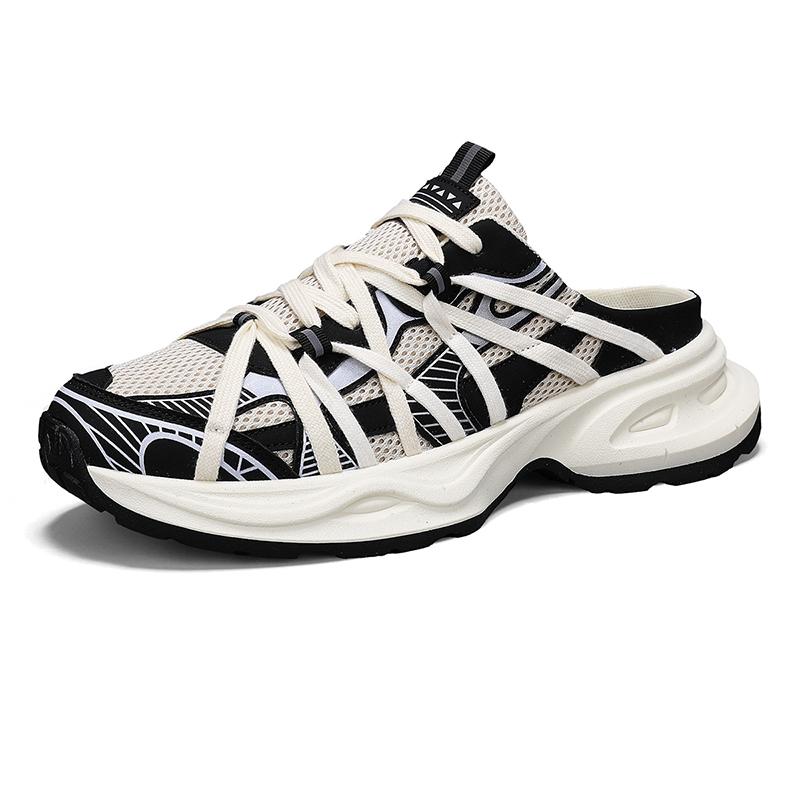 New Designer Half Sneakers Men Fashion Platform Mens Shoes 2025 Breathable Chunky Sneakers Men Summer Streetwear Shoes Sports