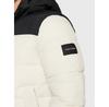 Winter Jacket Calvin Klein Crinkle Color Block K10K110337 Ecru Regular Fit