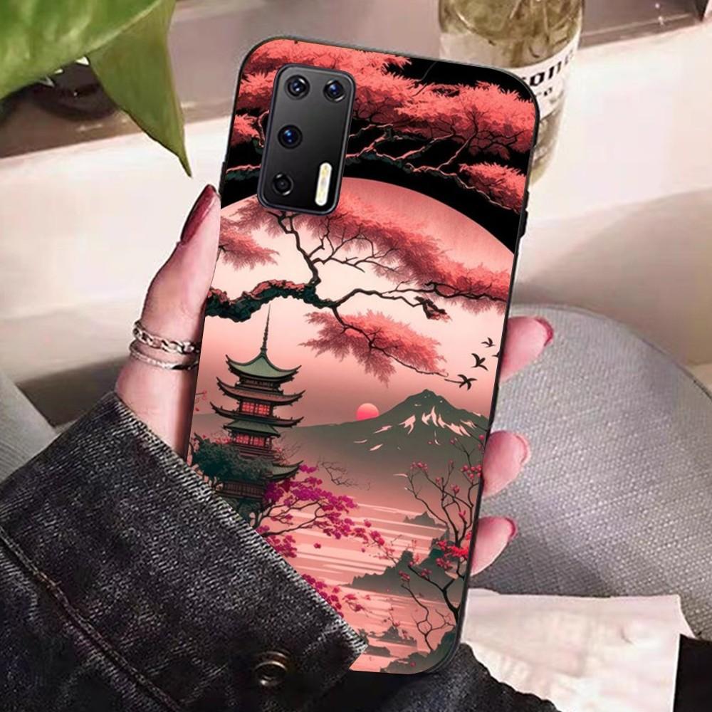 

Японский пейзаж Чехол для телефона Для Huawei P 8 9 10 20 30 40 50 Pro Lite Psmart Honor 10 Lite 70 Mate 20lite Huawei P10 Lite