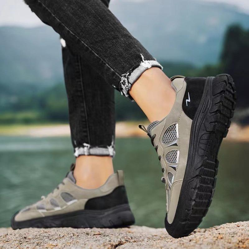 Spring Autumn Men Jogging Sneakers New Breathable Work Safety Shoes Outdoor Anti-slip Man Training Shoes Hombre