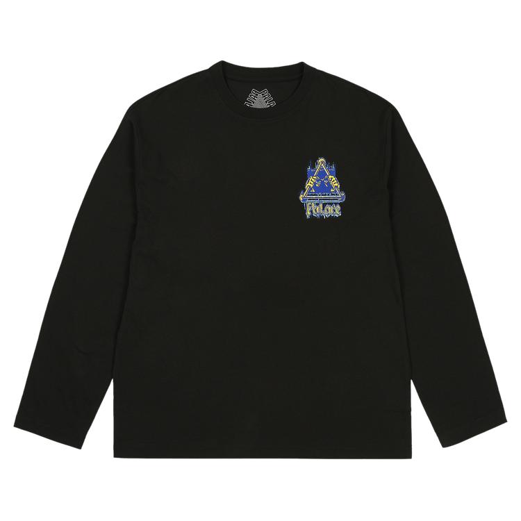 Palace Lock In Long-Sleeve Black Unisex Tops P29LS026