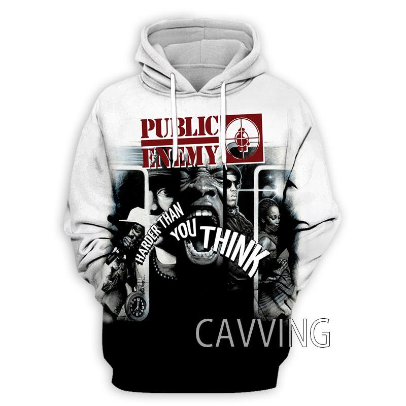 New Fashion Women/Men's 3D Print Public Enemy Hoodies Hooded Sweatshirts Harajuku Hoodie Sweatshirts Tops Clothing