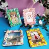 Art Puzzle Holder DIY Blank Clay Frames Painting Drawing Desktop Ornament Wooden Photo Holders DIY Craft DIY Handcraft