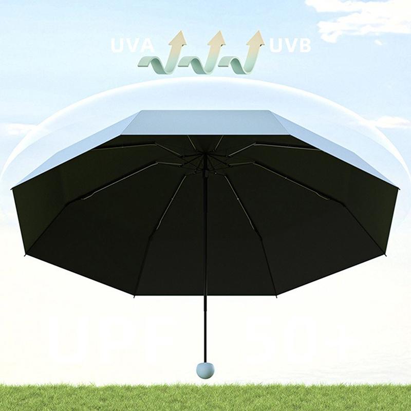 Compact Travel Mini Umbrella Uv Protection Capsule Umbrella 5 Fold Ultra Lightweight Sunshade Umbrellas Protable Manual