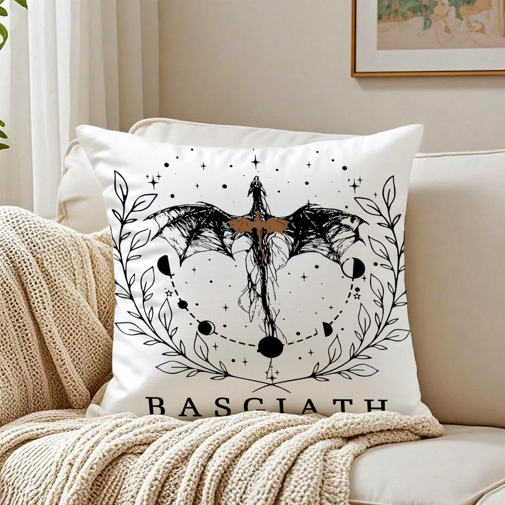 Book Epic FFourth Wing Cushion Cover Pillowcase Antidustmite Living Room Sofa Decor Cushion Room