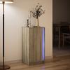 LED Sideboard in Sonoma Oak Finish 42.5 x 34 x 85 cm Particleboard