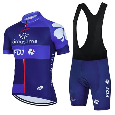 Cycling Mtb Men's Suit Clothing Bib Short Sports Set Shorts Pants Team Clothes Summer Jersey Gel Man Laser Cut Sportswear