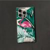 Clear Square Back Tube Case Protection For iPhone 13 15 Plus 16 ProMax 12 14 Pro Max 11 Anti-Oxygen,Red Flower Flamingo Pattern Casing