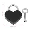 2pcs 30x39mm Padlock White&Black&Purple Mini Heart Lock Craft Supplies Heart Lock  Household