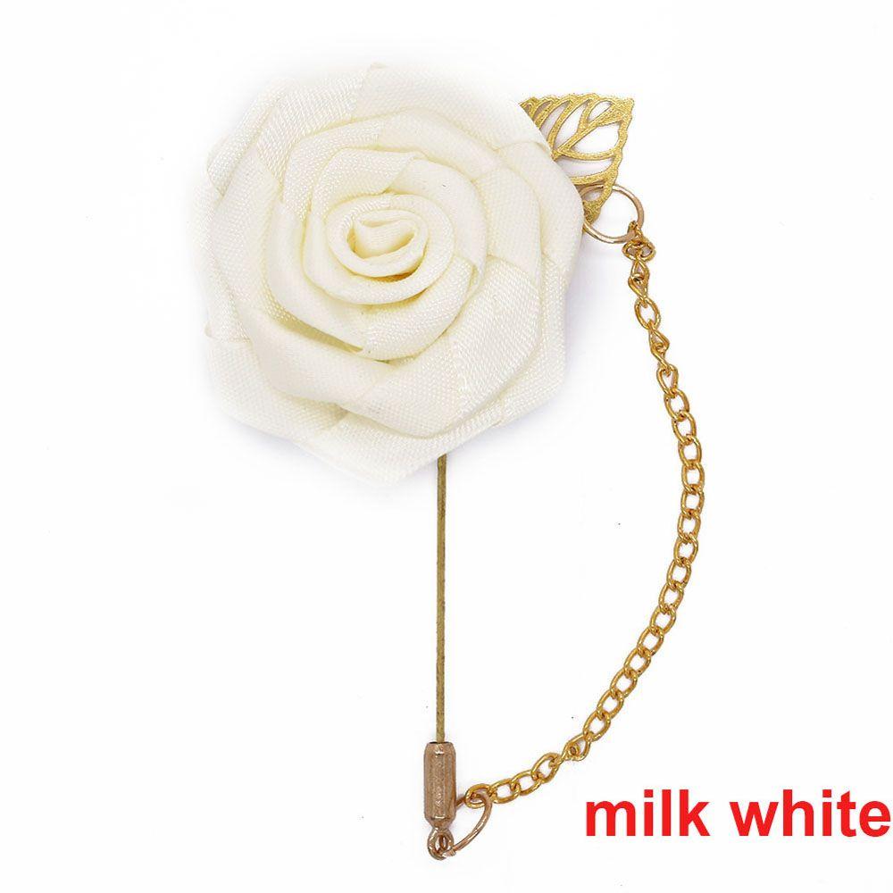Groom Boutonniere Corsage Lapel Pin Simple Roses Brooch Pins Fashion Accessories Brooches Jewelry