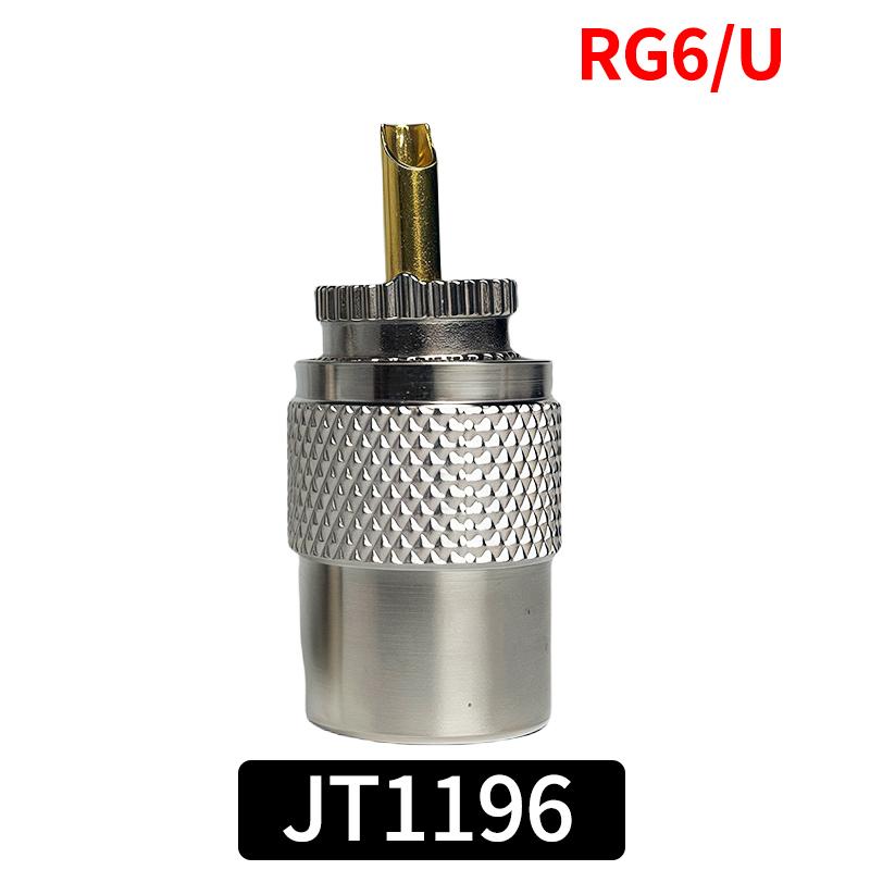 

Штекер UHF и Штекер типа N - Обжимной Разъем для Коаксиального Кабеля RG58/RG59/RG6U - Позолоченный Латунный ВЧ Разъем UHF ШТЕКЕР 4 PCS