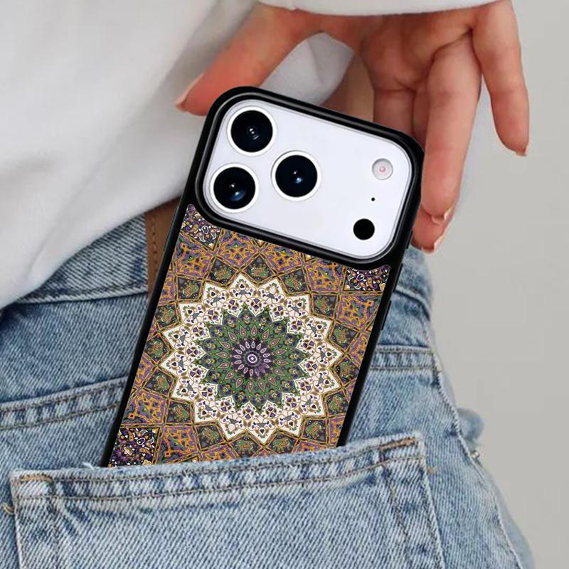 Indian Mandala Pattern Phone Case for iPhone 16e 15 14 13 12 17 Pro Max Plus Air 17pro Cover Coque