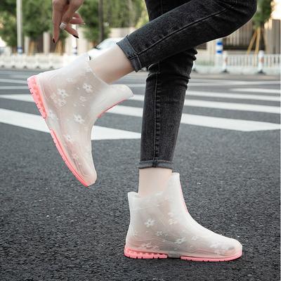 Modische Outdoor-Regenstiefel, Unisex, zum Reinschlüpfen, wasserdichte Regenschuhe, neue Arbeitsschuhe, Angelstiefel, Damen-Regenstiefel, Gummischuhe