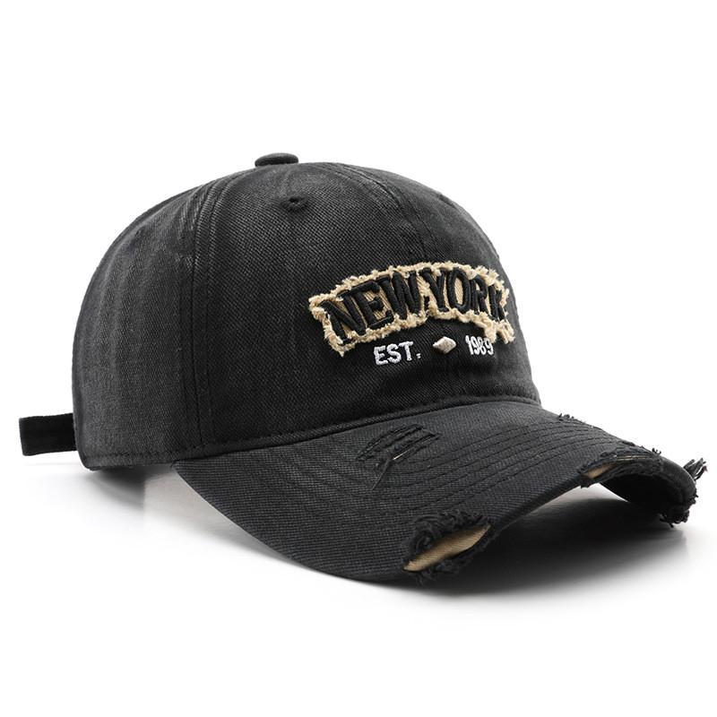 Cotton Baseball Cap With Embroidered Letters For Men And Women Outdoor Sun Protection