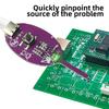Black/Purple Inductor Detector Tool Electromagnetic Induction Quick Troubleshooting Suitable for Phone/Computer motherboard