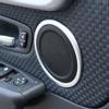 4PCS  ABS Chrome Car Door Speaker Ring Cover Trim for X1 F48 2016 2018