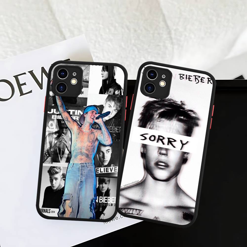 Singer Justin B-Bieber Phone Case For IPhone 13 12 X XS MAX Pro Max 16 15 11 14 Pro Max Shockproof Matte Cover