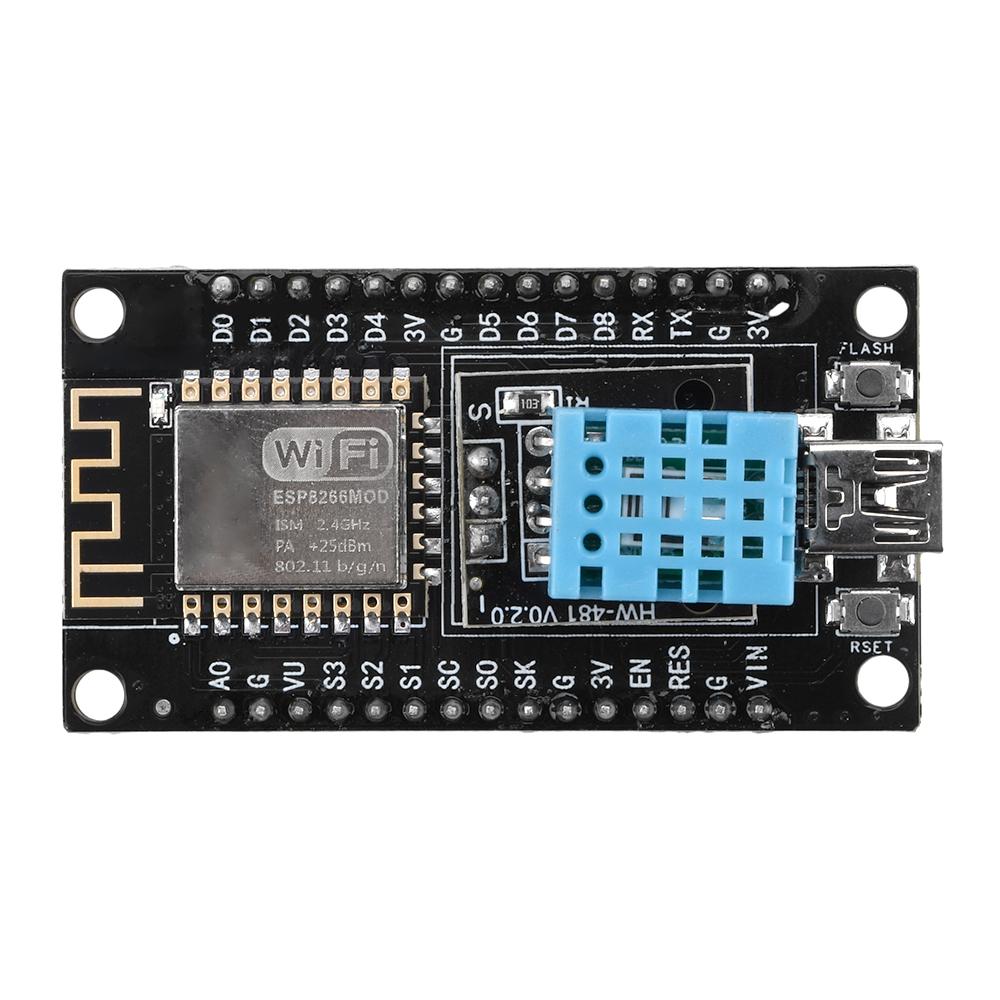 ESP-12F ESP8266 NodeMCU Development Board Integrates DHT11 Temperature Humidity Sensor CH340 Type-C/Micro/Mini USB for Arduino