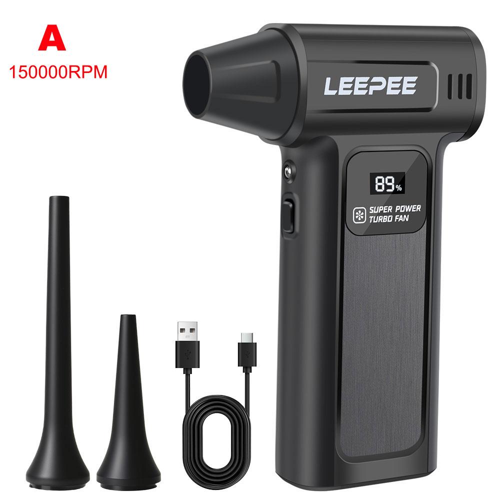 130/150,000RPM Turbo Jet Fan RV Accessories Air Duster Strong Blowing Pocket Pump Air Blower Forest Camping Mat Pump BBQ Tools