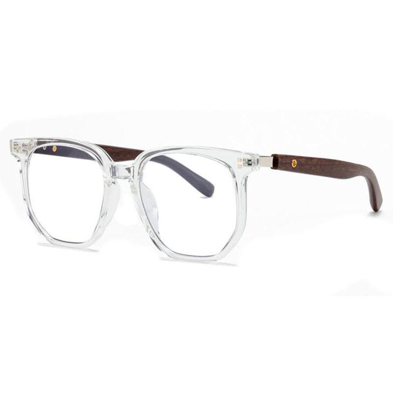 Wood Grain Myopia Glasses For Men and Women Spectacles Anti Blue Light Near Sight Eyewear Diopter -0.5 -0.75 To -6.0
