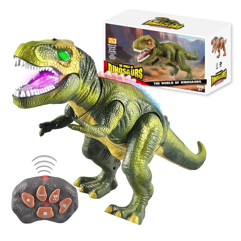 Robot Dinosaur Toy with Light & Realistic Roaring Sound, Remote Control Walking & Dancing, Kids Electronic Toy, Birthday Gift