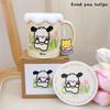 Cartoon Card Aiwini Bear Ceramic High Pretty Mug Birthday Household Drinking Cup Business Advertising Holiday Gifts