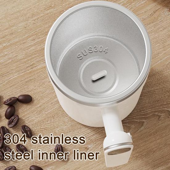 Automatic Magnetic Stirring Mug Rechargeable Blender Cup with Detachable Stirrer Portable Electric Mixing Mug for Hot Chocolate Protein Shakes Coffee