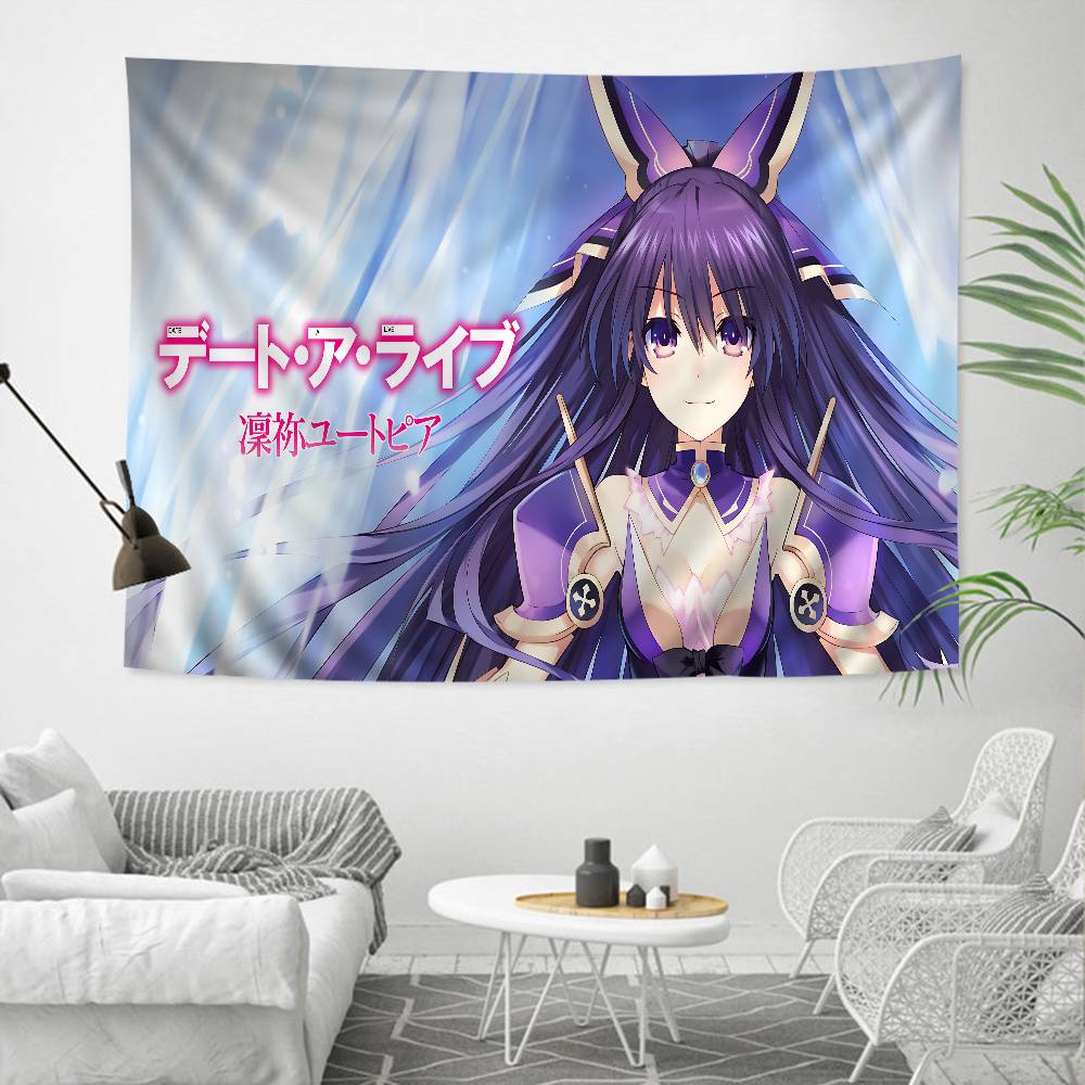 Date A Live DIY Wall Tapestry Art Science Fiction Room Home Decor Wall Art Decor