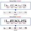 3D ABS Car Letters Rear Trunk Lexus Logo Emblem Stickers Badge For Lexus F SPORT GX460 Ct200h IS250 ES 220D IS200 Fsport GS GX