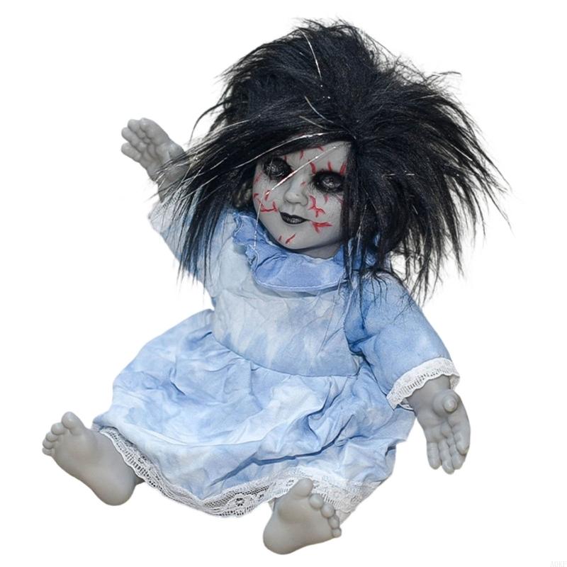 

Doll Voice Activated Sitting Doll Glowing Face Terrifying Sound A0KF