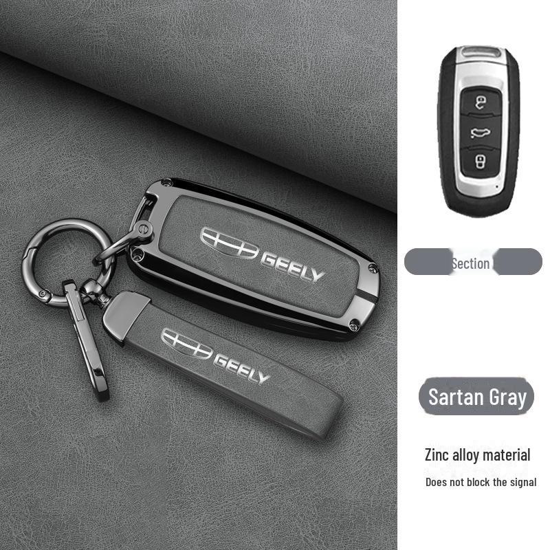Fits: Geely Emgrand Key Cover - Xingrui, Xingyue L, Binrui Cool, Boyue, Binyue GS, GL Full Package, Metal Buckle