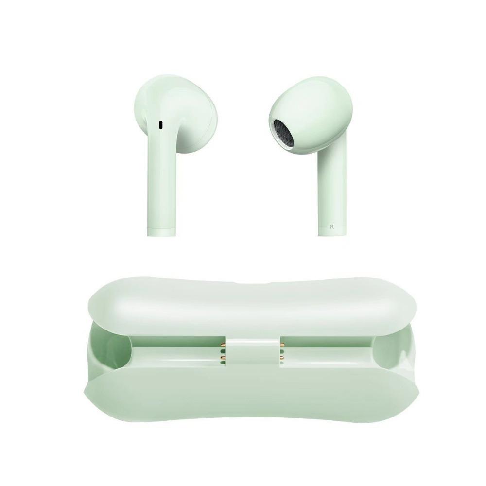 

In-Ear Earbuds Wireless Bluetooth Headset Noise Reduction Built-In Microphone Deep Sleep Earbuds with Charging Case Waterproof ціан