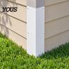Outdoor Siding Sealer 2 Pcs White Stainless Steel Corner Guard, 89 Degree Angle Metal Durable Trim Protector, Wall Protection for Exterior Walls,
