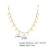 Trendy Water Drop Pendant Necklace for Women, High Quality Gold Plated Stainless Steel Chain Necklace,Party Daily Jewelry Gift