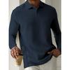 Men's Sweatshirts Spring/Autumn Polo Shirts Textured Men's Sports Polo Shirts