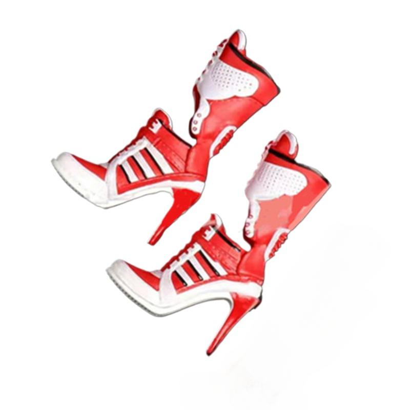Fashion Women Cosplay Ankle Boots Costume Props Adult Accessories Shoes Boots for Girls Women Halloween White High Heel Short Boots