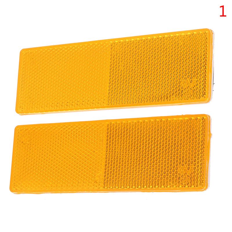 

2X Красные прямоугольные отражатели с сертификатом E для прицепов и караванов