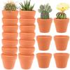 20 Pièces Mini Jardinière en Argile 1,2 Pouce Pots en Terre Cuite Petites Pots pour Plantes et Fleurs avec Trous de Drainage Succulentes Garde-Plantes pour Petites Plantes