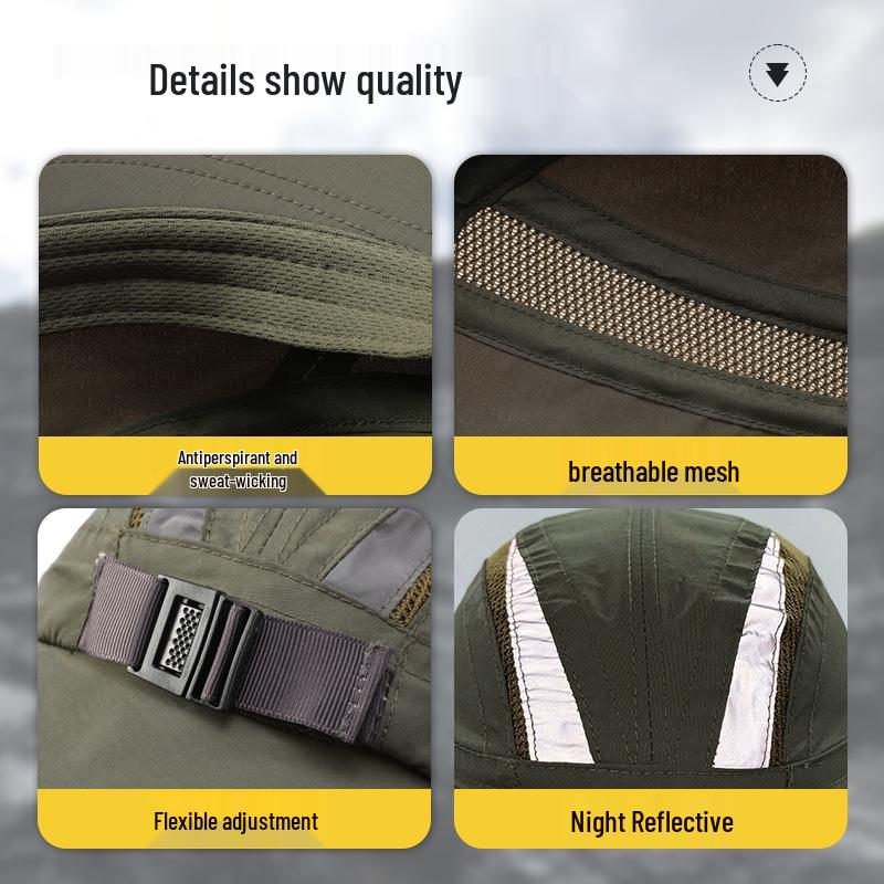 Breathable Water-Repellent Sun Hat with Neck Protection for Outdoor Activities