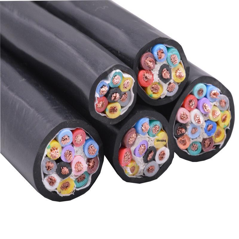 Sheathed Multi-Core Pure Copper Signal Cable (6, 7, 8, 10-core) - 0.5, 0.75, 1.0 Sq Mm Stranded Wire
