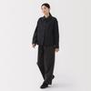 MUJI Women's Kapok Blend Double Gauze Quilted Jacket, Black, Size XL, BD103A5S