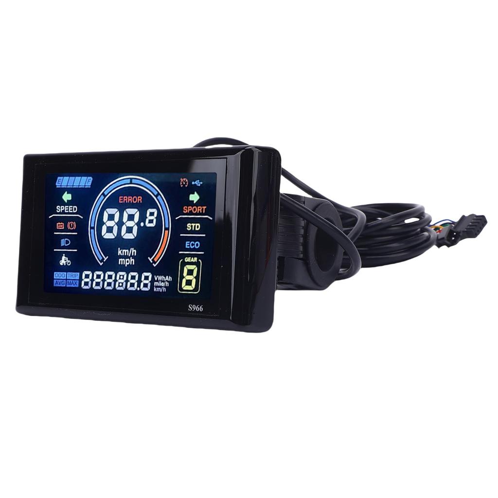 Écran LCD de Vélo Électrique Coloré Ordinateur de Cyclisme de Montagne Étanche Compteur Intelligent avec NFC SM