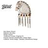 Horse Brooch Retro Tasseled Head Design Men Women Jewelry Pin