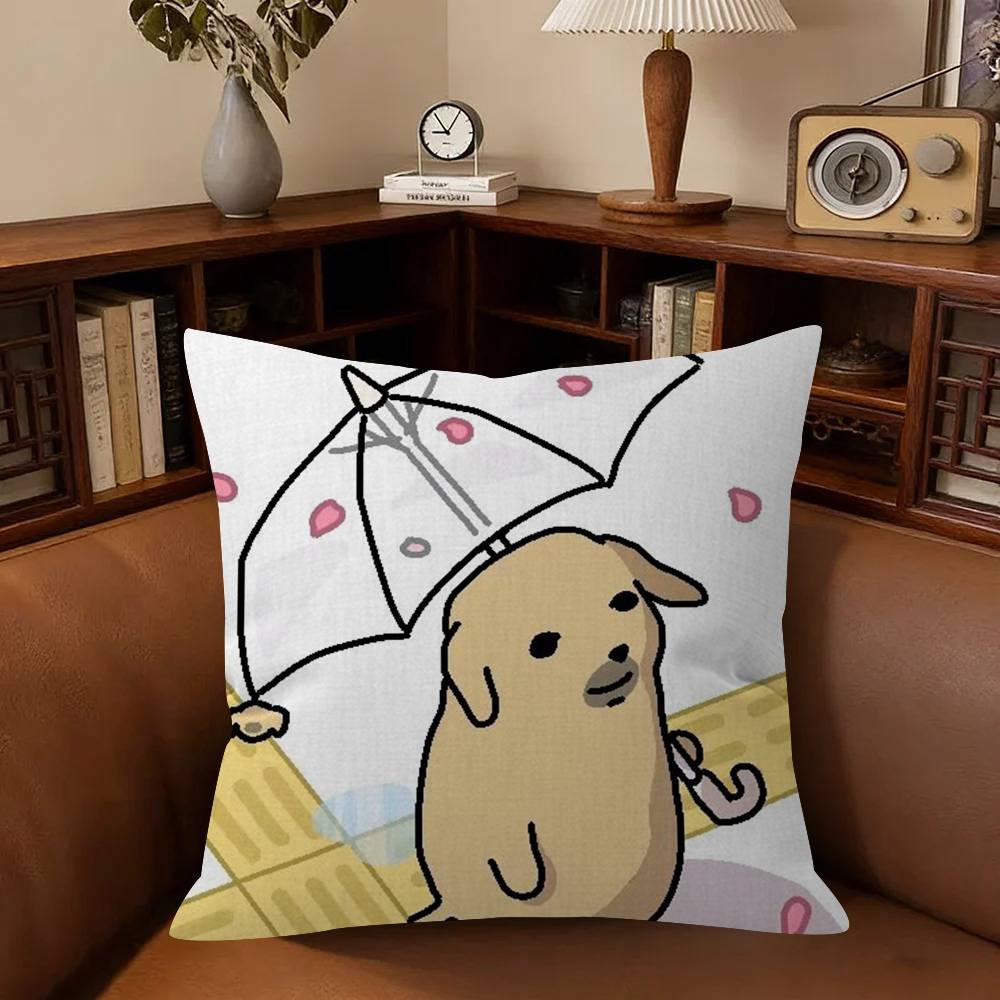Funny Anime Meme N-Nudaeng Dog Personalized Pillow Dust Cover Bedroom Kids Party Decoration Pillowcase Birthday Children Gift